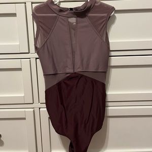 FiveDanceWear leotard in two shades of purple